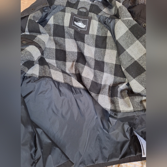 Penfield Kasson Parka Jacket Black Full Zip Mid Length Hooded Womens Size L - Picture 6 of 11